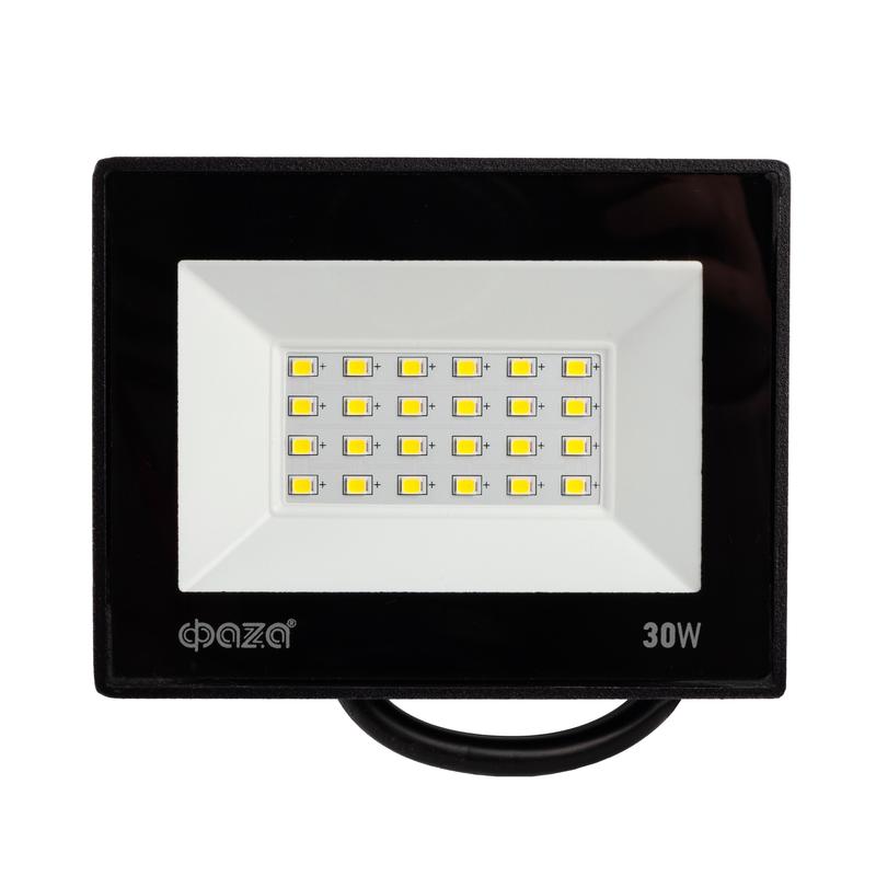  Прожектор светодиодный СДО-20 30Вт 6500К IP65 230В BL ДО прозр. закален. стекло ФАZА 5047280 фото в каталоге от BTSprom.by