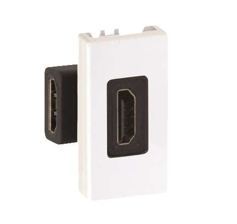 розетка аудио/видео проходная hdmi simon 27 узкий модуль (мама-мама) механизм сл. кость simon 2701094-031 от BTSprom.by