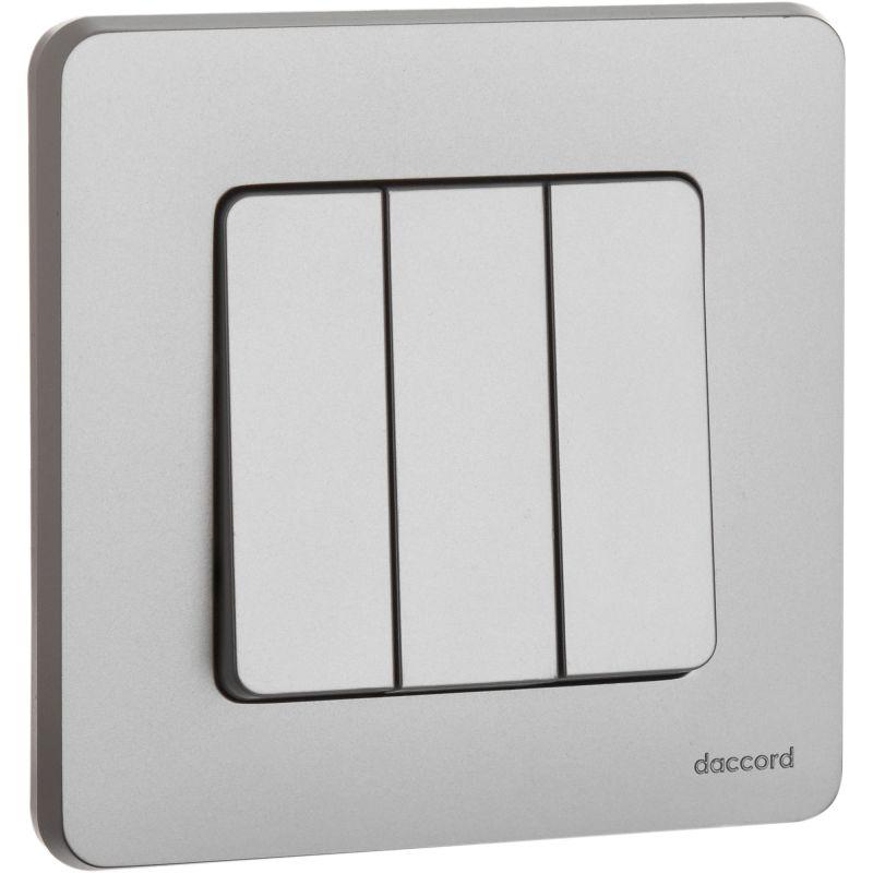  Выключатель 3-кл. Inspiria 10АХ 250В винтов. зажимы алюм. Leg 673542 фото в каталоге от BTSprom.by