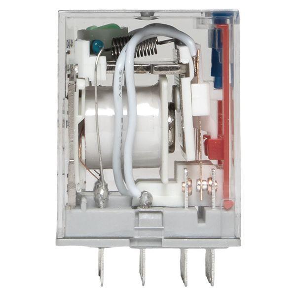  Реле промежуточное с кнопкой и мех. индикацией RPAt 22/4 5A 110В DC AVERES EKF rpat-22-4-110DC фото в каталоге от BTSprom.by