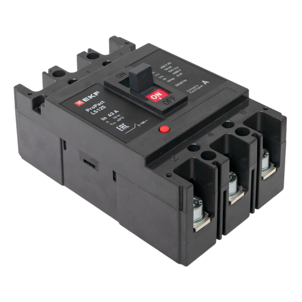  Выключатель автоматический 3п 63А 18кА LS125 ProPact EKF mccb-125-18-3-63-ls фото в каталоге от BTSprom.by