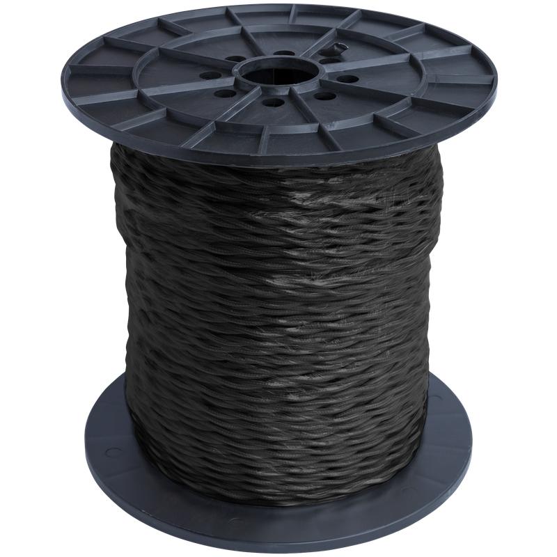 провод ретро 2х1.5 черн. (уп.200м) retroelectro 2254767 от BTSprom.by