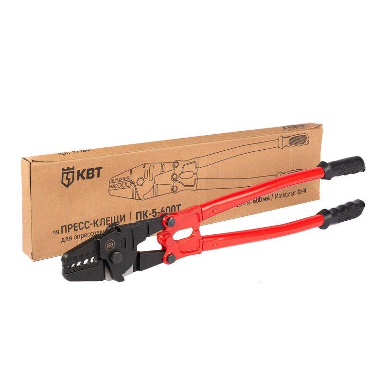  Пресс-клещи для опрессовки тросов ПК-5-600Т ПРОФИ КВТ 91984 фото в каталоге от BTSprom.by