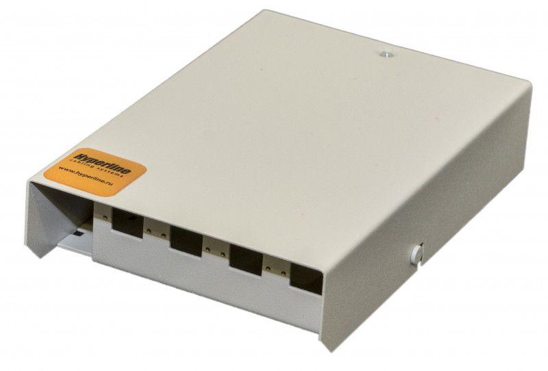 бокс оптический fo-wby-4un-mk универс. настенный на 4 порта (sc duplex lc st fc) с держателем для 8 кдзс фиксатором центр. силового элемента зажимом для организации кабеля стяжками (без пигтейлов и проходных адаптеров) hyperline 375910 от BTSprom.by