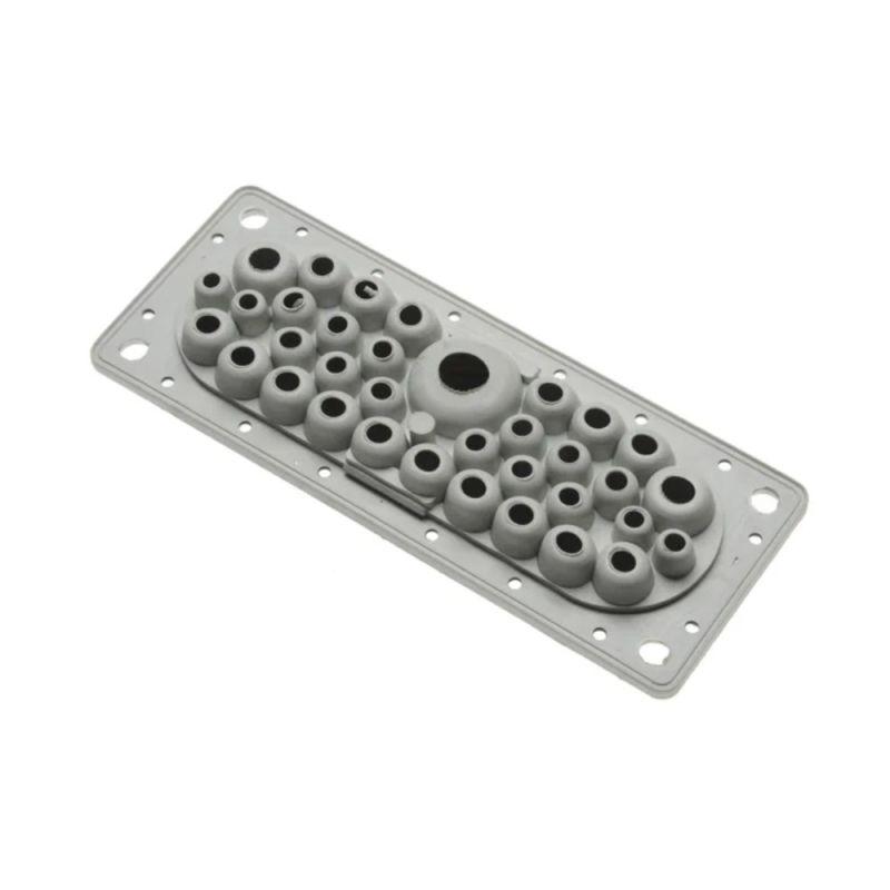  Ввод кабельный мембранный 35 отверстий d6-32мм IP65 сер. Промрукав PR08.26508 фото в каталоге от BTSprom.by