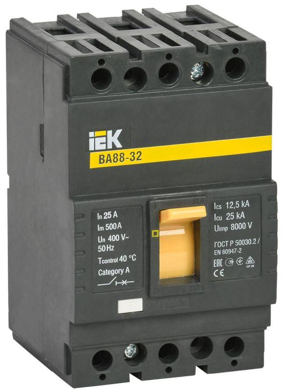 выключатель автоматический 3п 25а 25ка ва 88-32 iek sva10-3-0025 от BTSprom.by