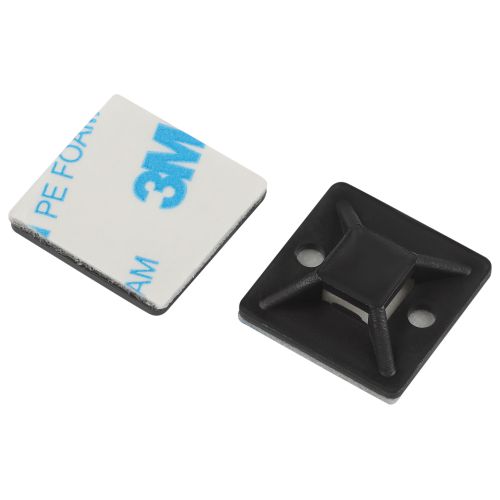 площадка самоклеящаяся под хомуты 25х25мм no-225-344 черн. (уп.50шт) эра б0066740 от BTSprom.by