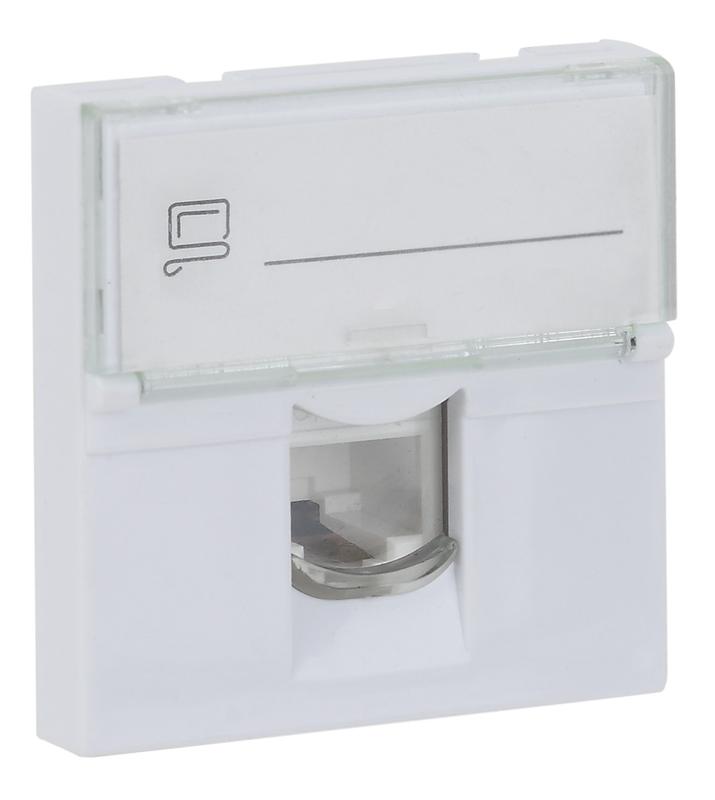 розетка модульная компьютерная rj-45 45х45мм бел. ruvinil адл 13-908 от BTSprom.by