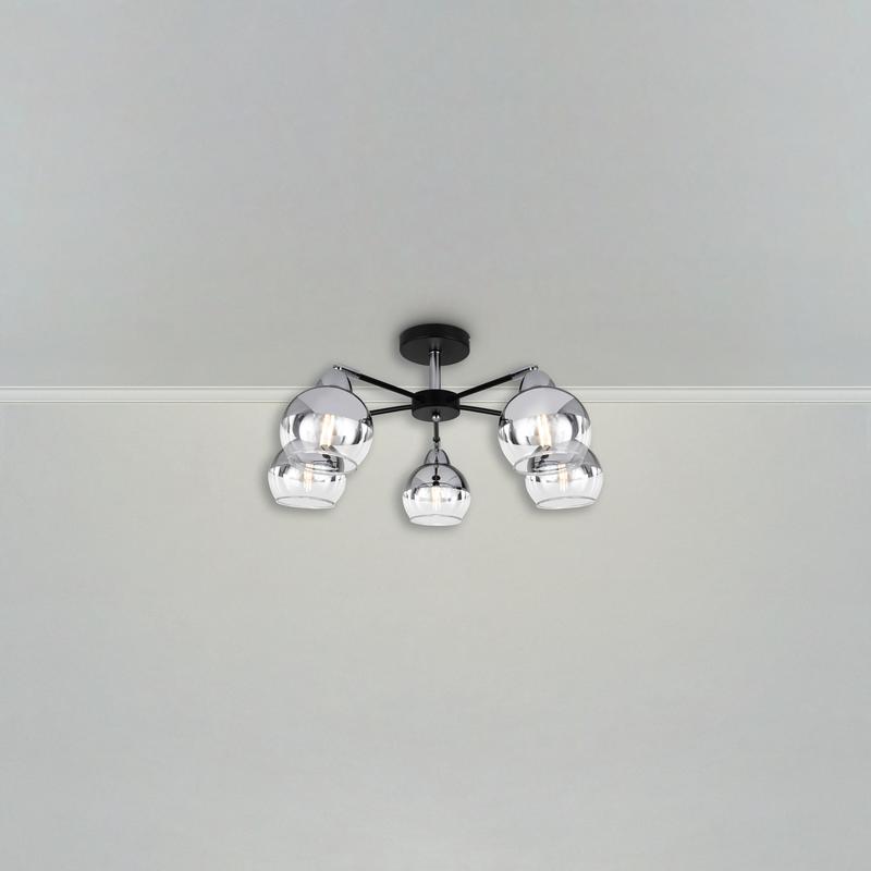 светильник jasper 60вт e27х5 ip20 подвесной freya fr5225pl-05b от BTSprom.by