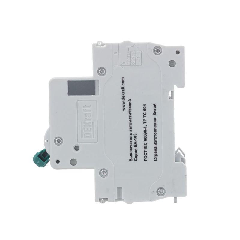  Выключатель автоматический модульный 3п С 10А 6кА ВА-103 DEKraft 12303DEK фото в каталоге от BTSprom.by