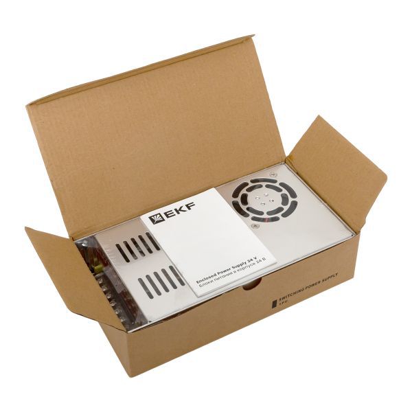  Блок питания на монтажную панель 500Вт Uвх 220В AC m Uвых 24В DC постоянного тока EKF MPS-500W-24 фото в каталоге от BTSprom.by