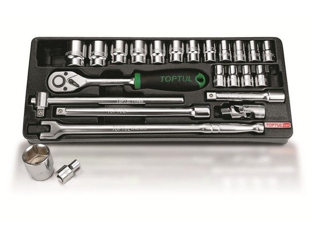 набор-сет головок 1/2" 8-32мм 24предм. 6гр. 434х176мм toptul gcat2402 от BTSprom.by