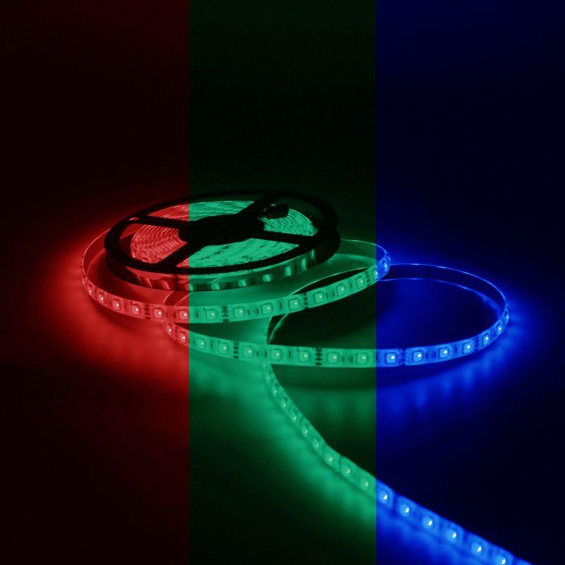  Лента светодиодная Black 5050/30-SMD 7.2Вт/м RGB IP20 330лм/м 12В (блист.5м) GAUSS 312000407 фото в каталоге от BTSprom.by