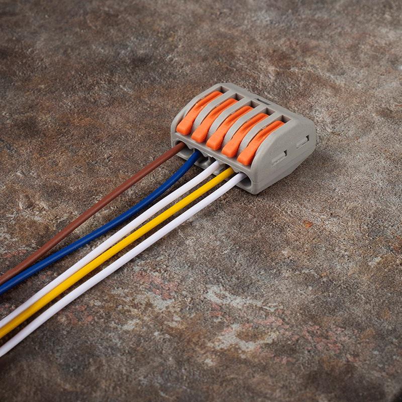  Клемма монтажная рычажного соединения PTC-5P 222-415 BL/5 450В 32А 0.08-2.5(4.0)кв.мм Jazzway 5050761 фото в каталоге от BTSprom.by