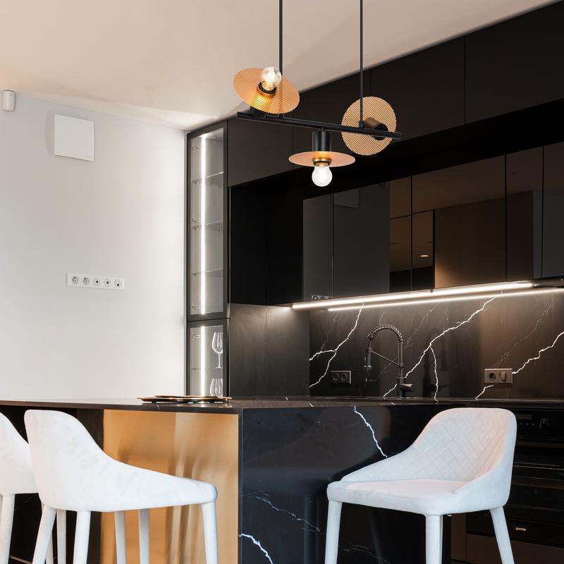  Светильник Ferro 40Вт E27х3 IP20 подвесной Freya FR4009PL-03GB фото в каталоге от BTSprom.by