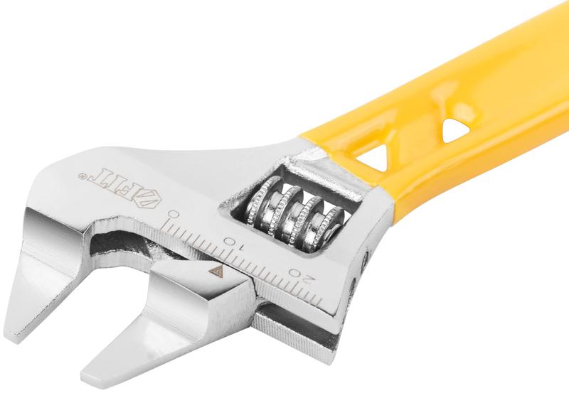  Ключ разводной "Ультра" CrV укороченный обточен. узкие губки шкала экстра увелич. захват 120мм (24мм) FIT 70216 фото в каталоге от BTSprom.by