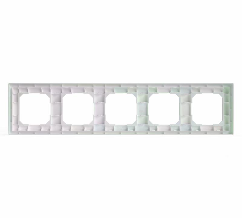  Рамка 5-м Pixel перламутр. TOKOV ELECTRIC TKE-PX-RM5-C04 фото в каталоге от BTSprom.by