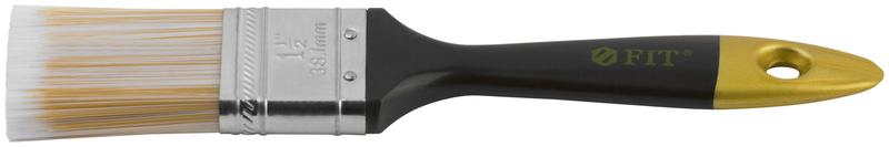  Кисть флейцевая "Лайн" искусственная щетина пластиковая ручка 1. 5дюйм (38мм) FIT 01174 фото в каталоге от BTSprom.by