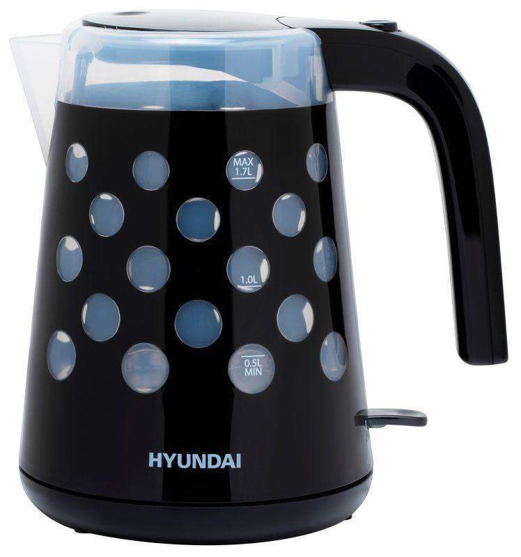 чайник hyk-g2012 1.7л. 2200вт (пластик) черн./прозр. hyundai 1433126 от BTSprom.by
