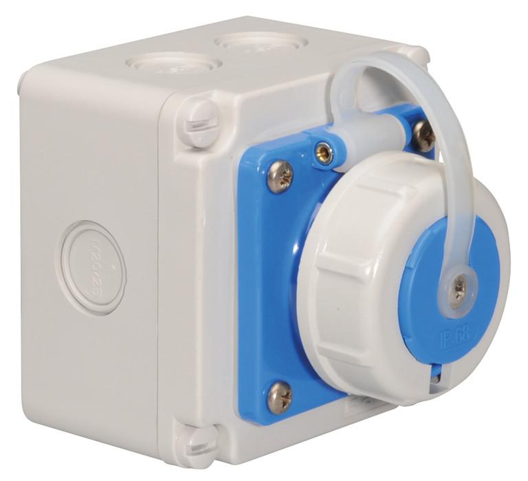 розетка настенная schuko 16а 3п 2p+e 6ч 250в ip67 bals 7245-1 от BTSprom.by
