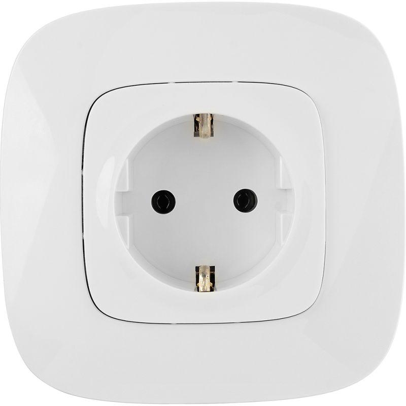  Розетка 1-м СП Valena Allure 16А IP2X 250В 2P+E безвинтов. клеммы с лицев. панелью механизм бел. Leg 753721 фото в каталоге от BTSprom.by