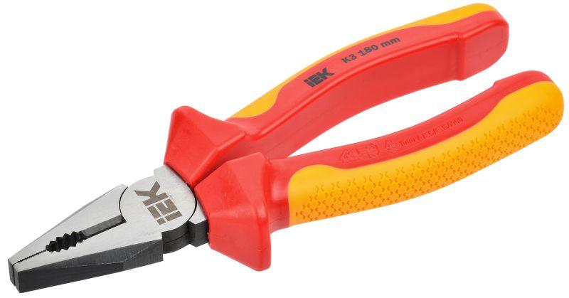 пассатижи диэлектрические 180мм k3 arma2l 3 iek a2l3-pl20-k3-180 от BTSprom.by