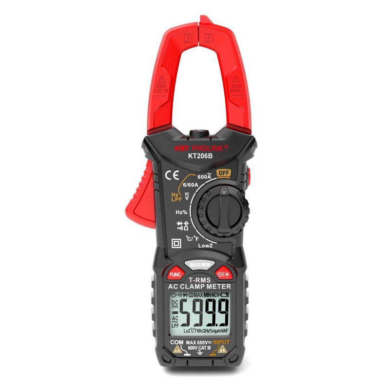 клещи токовые цифровые "proline" kt 206b квт 79130 от BTSprom.by