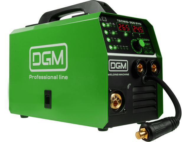 полуавтомат сварочный dgm tecmig-300 syn (220в, mig/flux/mma/tig, синергия, евроразъем, смена полярности) dg5822-9 от BTSprom.by