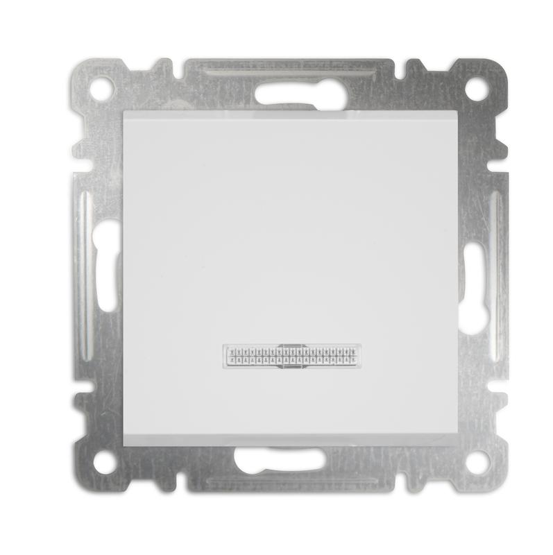 выключатель 1-кл с подсвет. сп 10а ip20 250в механизм karea бел. makel 57001021 от BTSprom.by