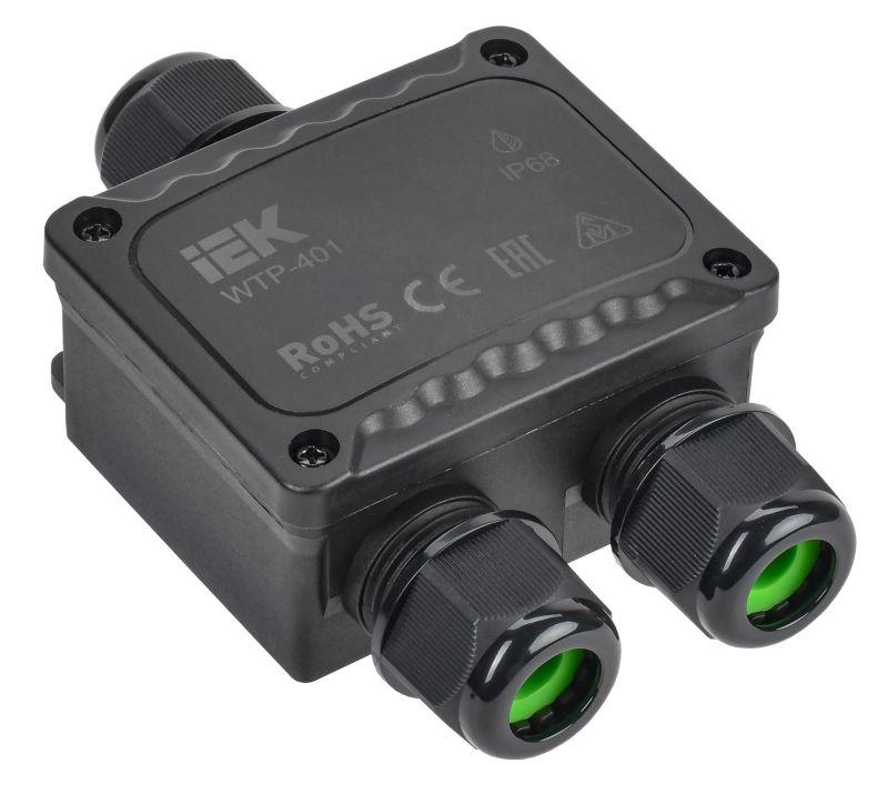 коробка распределительная герметичная wtp-401 3 ввода ip68 iek uwb10-y-450-41-03-68 от BTSprom.by