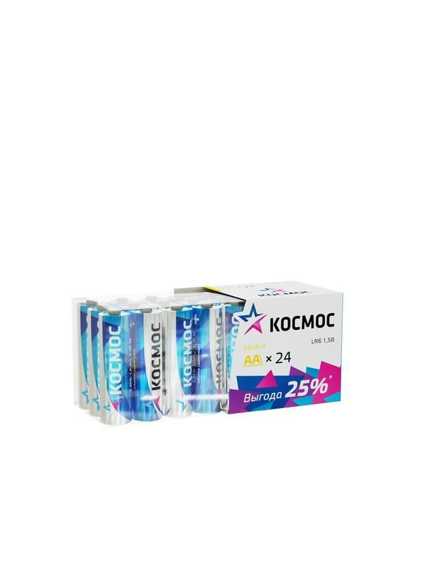 элемент питания алкалиновый aa/lr6 пластик. бокс (уп.24шт) космос koclr6_24box от BTSprom.by