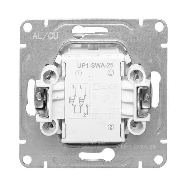  Выключатель для жалюзи Эпика механизм алюм. EKF UP1-SWA-25 фото в каталоге от BTSprom.by