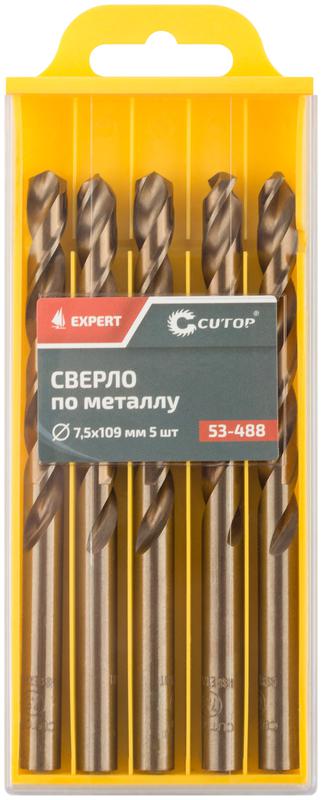  Сверло по металлу EXPERT 7.5х109мм (уп.5шт) Cutop 53-488 фото в каталоге от BTSprom.by