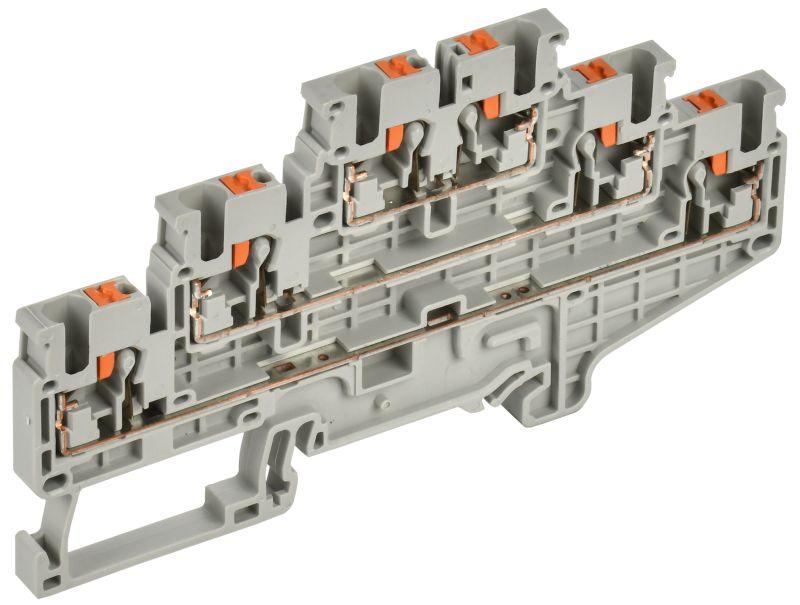 колодка клеммная cp-ml 3 ур. 2.5кв.мм сер. iek yct23-00-3-k03-002 от BTSprom.by