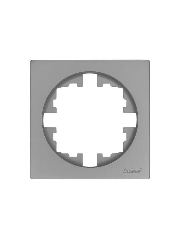 рамка 1-м osen горизонт. квадрат сер. матов. lezard 743-7400-146 от BTSprom.by