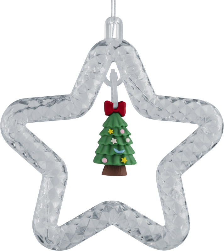  Гирлянда светодиодная "Бахрома" "Звезды и фигурки" 95 012 NGF-D035-01 3х0.6м WW IP20 NAVIGATOR 95012 фото в каталоге от BTSprom.by