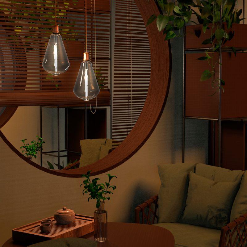 Лампа светодиодная филаментная Black Filament 6Вт ST164 тонированная 4000К нейтр. бел. E27 330лм GAUSS 157802205 фото в каталоге от BTSprom.by