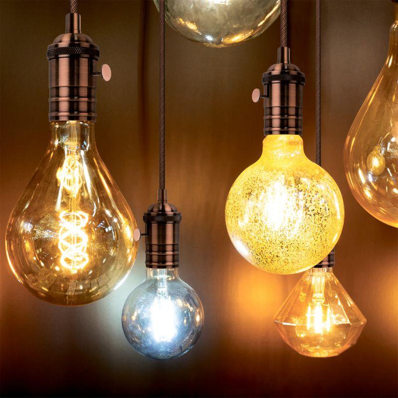  Светильник Decor E27 IP20 200-240В 1м подвесной медн. GAUSS PL043 фото в каталоге от BTSprom.by