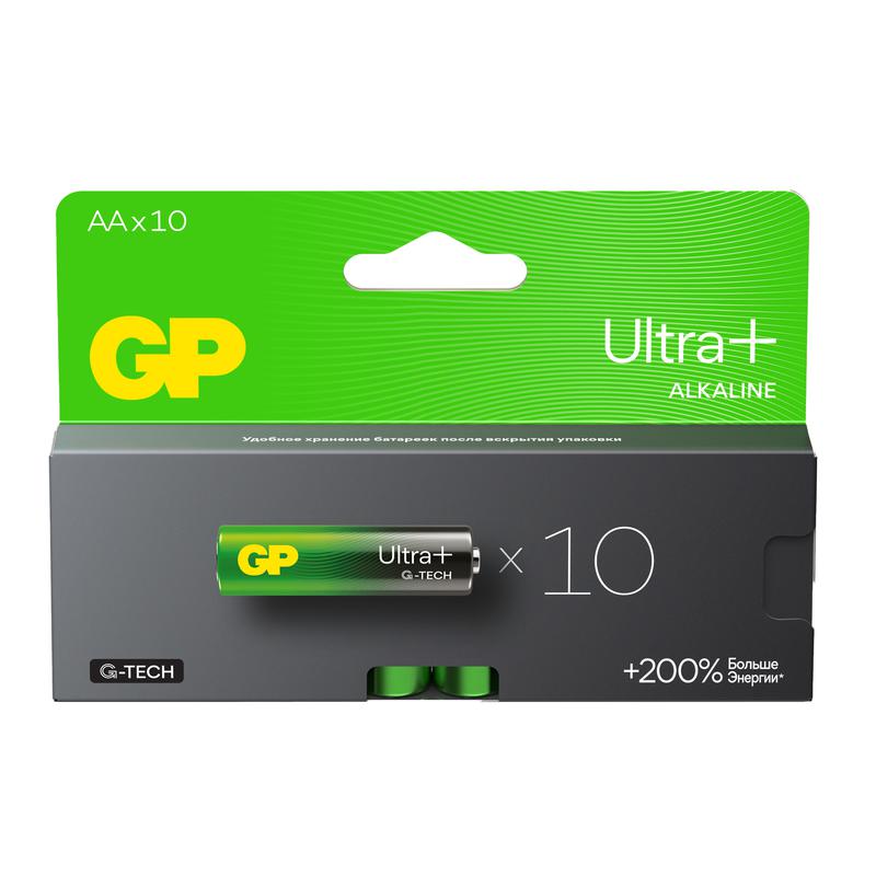 элемент питания алкалиновый aa/lr6 1.5в ultra plus alkaline g-tech (блист.10шт) gp 615 от BTSprom.by