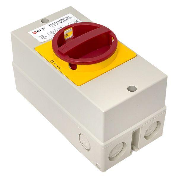  Переключатель кулачковый ПК-2-13 16А 3п "ВКЛ-ВЫКЛ" с блокировкой в боксе IP65 PROxima EKF pk-2k-13-16-a65 фото в каталоге от BTSprom.by