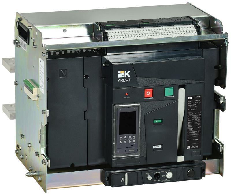 выключатель автоматический воздушный 4п e 2000а 100ка td выдвиж. с комплектом аксессуаров armat iek ar-acb-4ve-100-2000a-tdcf от BTSprom.by