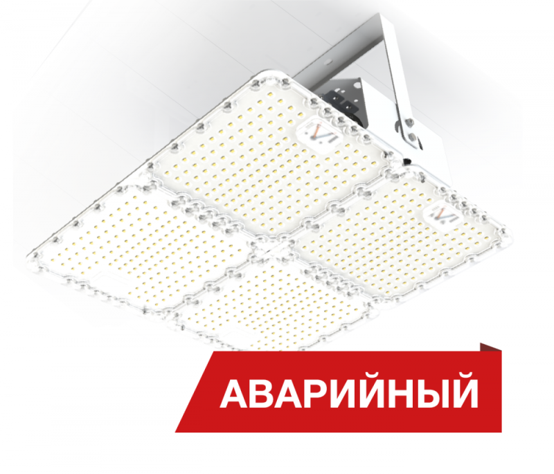 светильник светодиодный quadro 160/23500 г60 160вт 5000к ip54 23500лм 0.95pf 80ra кп<5 лира аварийн. diora dq160g60-5k-l-a от BTSprom.by