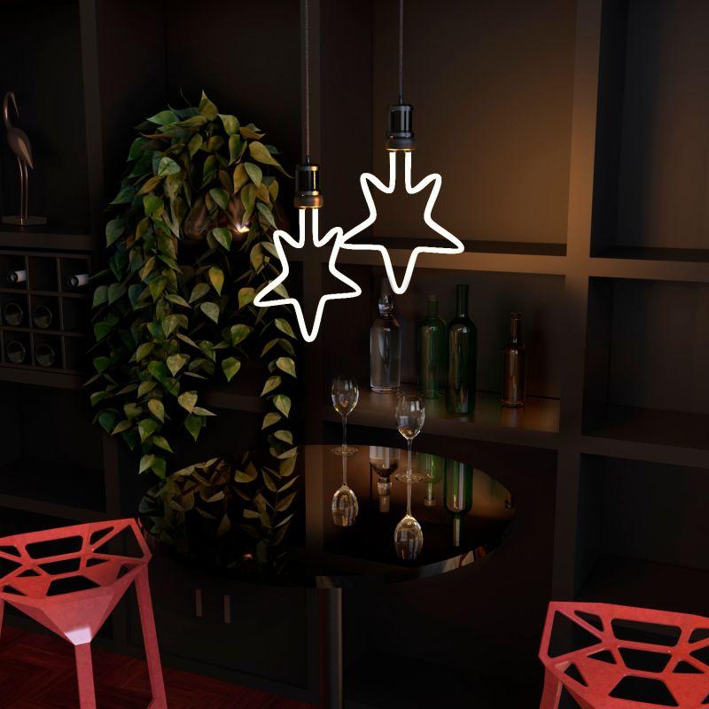 Лампа светодиодная филаментная Black Filament 7Вт Star матовая 2700К тепл. бел. E27 580лм GAUSS 1006802104 фото в каталоге от BTSprom.by