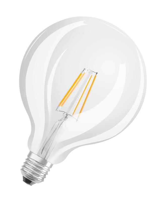лампа светодиодная retrofit deco 6.5вт (замена 60вт) прозр. 2700к тепл. бел. e27 806лм угол пучка 300град. 220-240в osram 4052899972377 от BTSprom.by