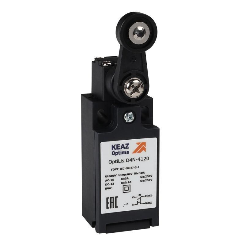 выключатель концевой optilis d4n-4120 рычаг пластик. с роликом пластик. en 50047 xckn2118p20 кэаз 365306 от BTSprom.by