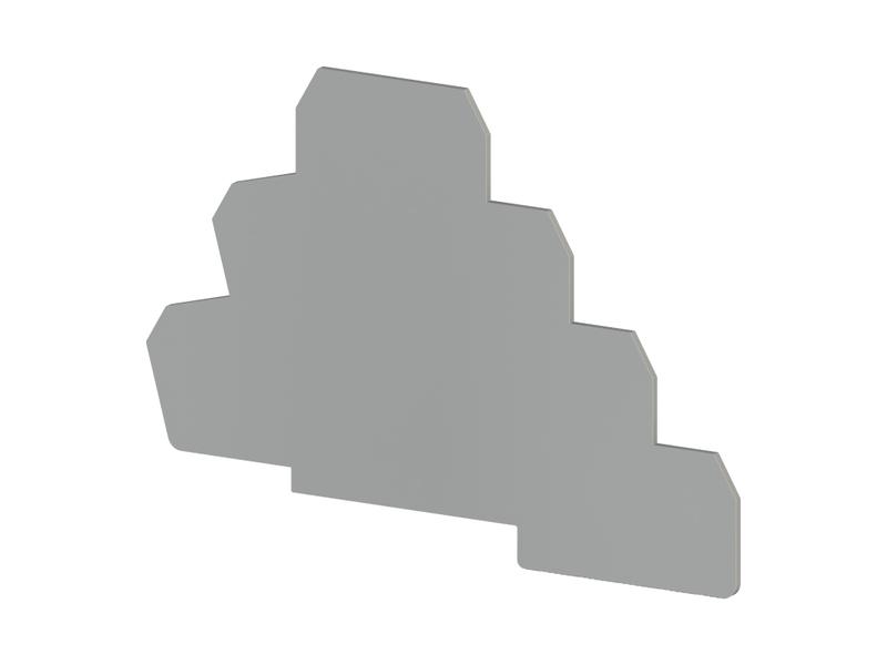 сегмент концевой на клеммники 3-х ярусные puk3t сер. npp puk3t klemsan 450159 от BTSprom.by