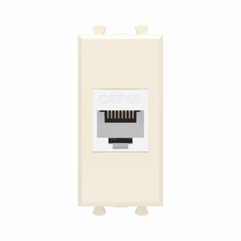 розетка компьютерная 1мод. avanti "ванильная дымка" rj45 кат.6a без шторок модульная механизм dkc 4405671 от BTSprom.by