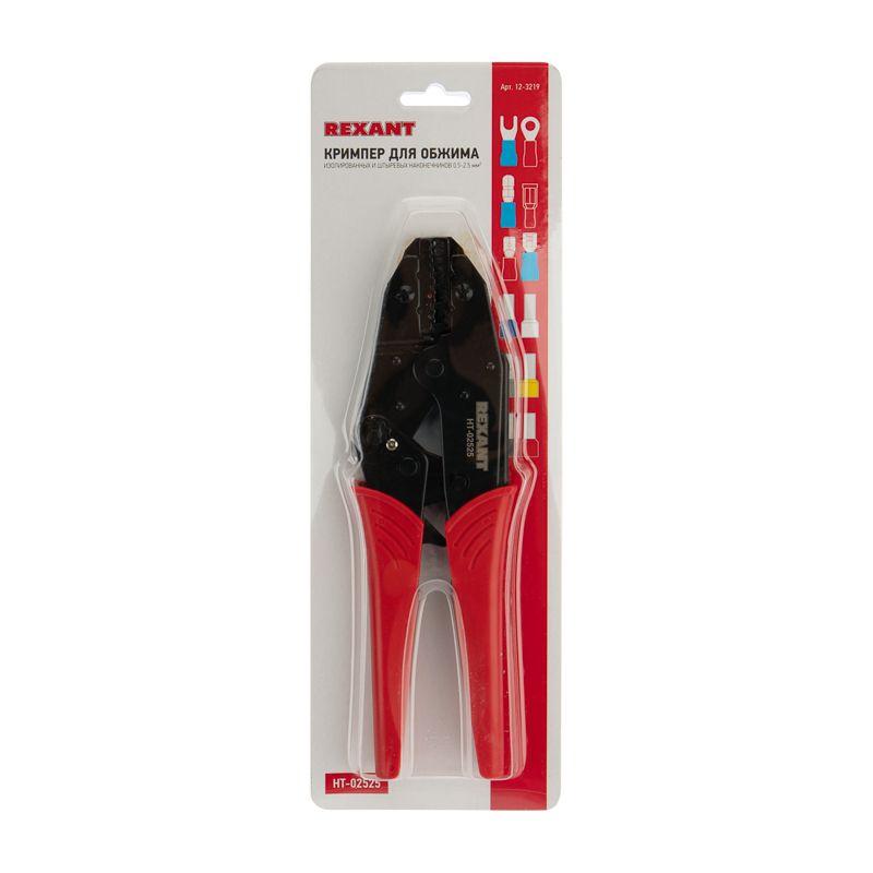  Кримпер комбинированный для обжима изолированных и штыревых наконечников 0.5 - 2.5кв.мм (HT-02525) Rexant 12-3219 фото в каталоге от BTSprom.by