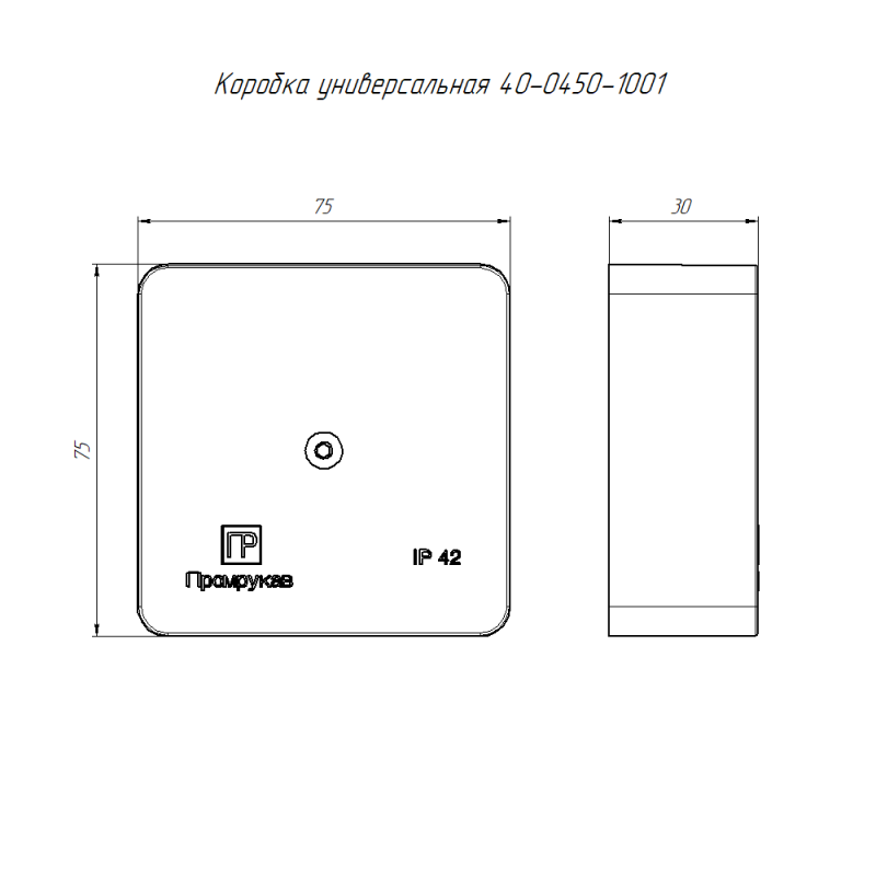  Коробка универсальная ОП 75х75х30 40-0450 для кабель-канала безгалоген. (HF) сосна Промрукав 40-0450-1001 фото в каталоге от BTSprom.by