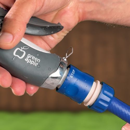  Пистолет-распылитель регулир. латун. форсунка 3 реж. метал. (12/48) Green Apple Б0003092 фото в каталоге от BTSprom.by